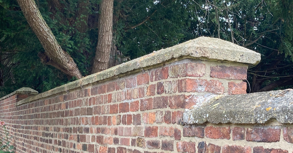 reclaimed copings and wall cappings