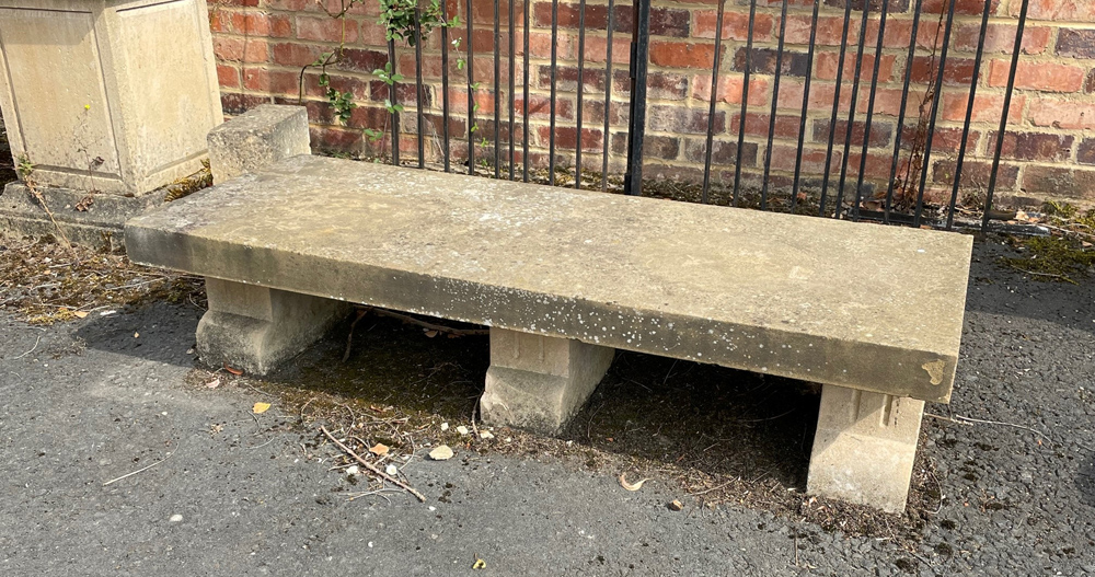 simple york bench main image | Simple Stone Bench